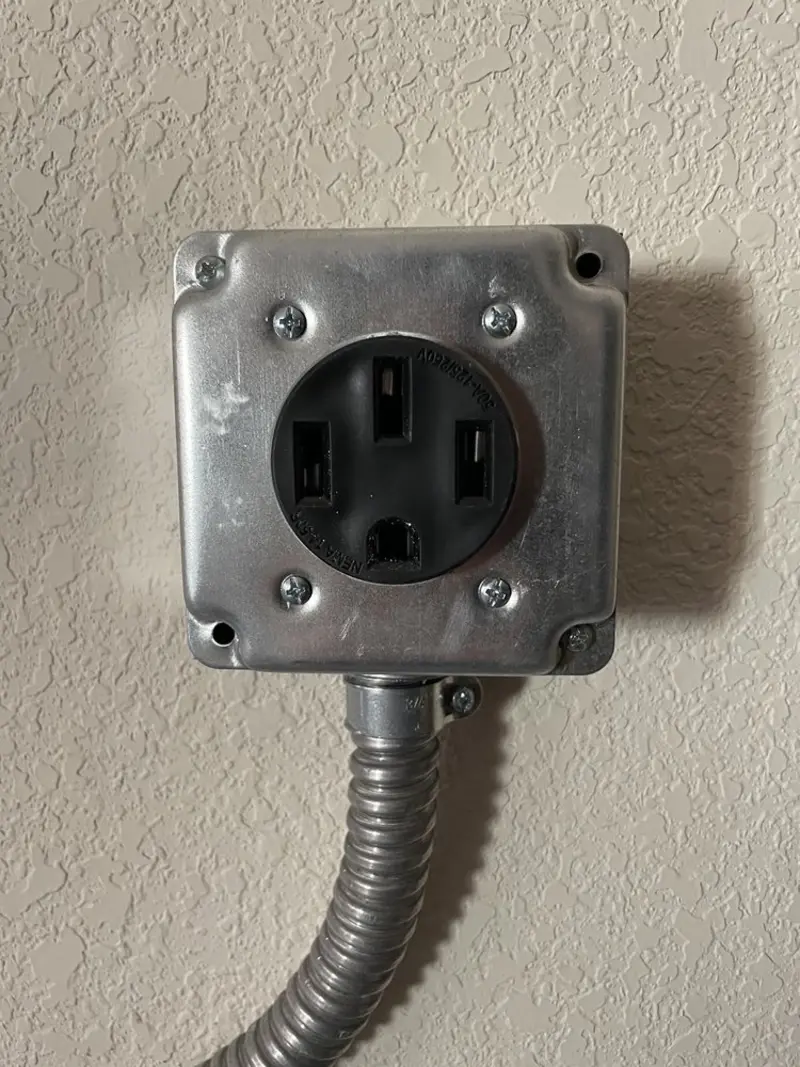 NEMA 14-50 outlet installed for Electrical Panel Upgrade in Yucca Valley